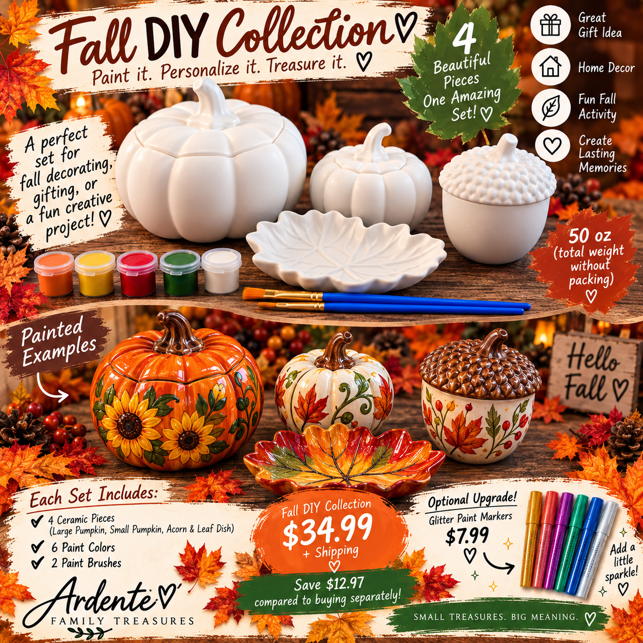 Fall DIY paint set