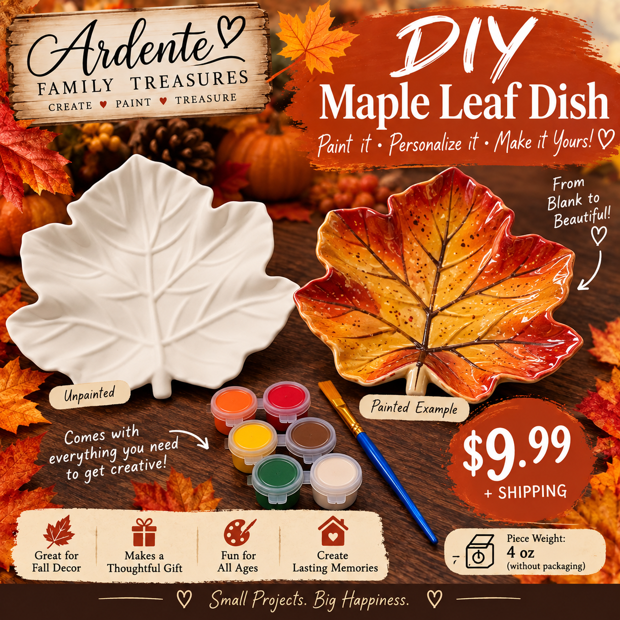 Maple leaf DIY paint project