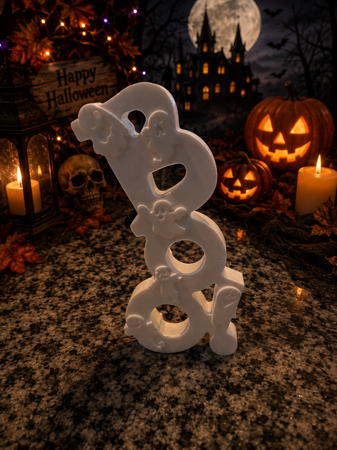 Boo Halloween DIY paint project