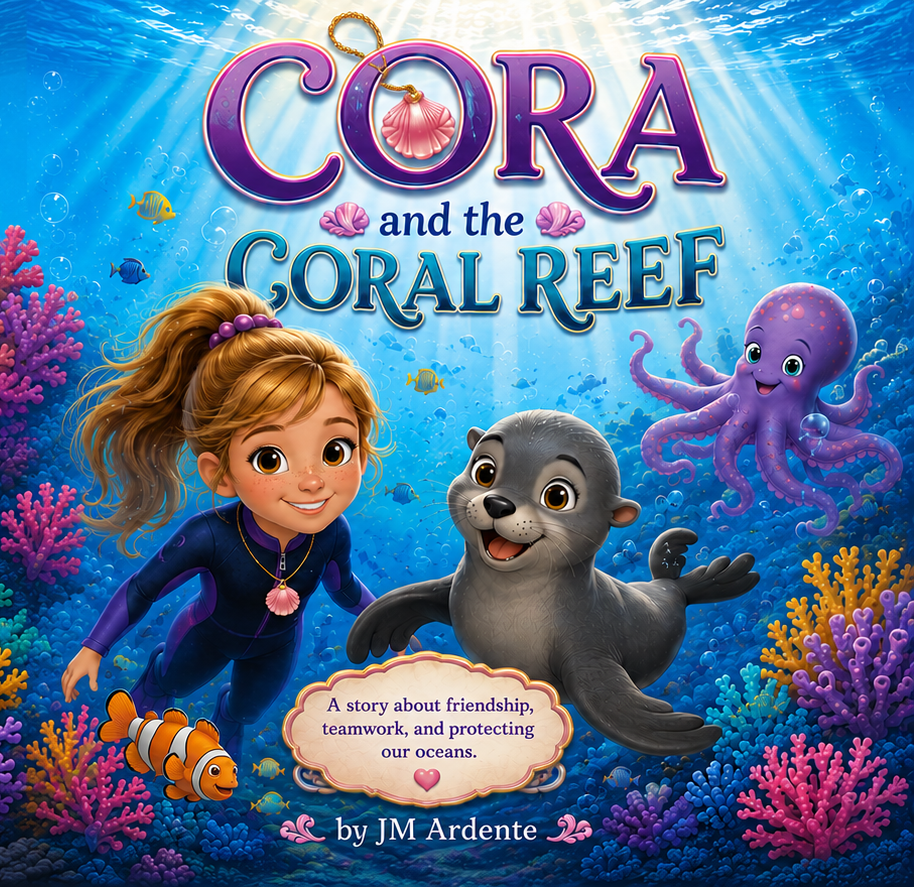 Cora and the Coral Reef signed book